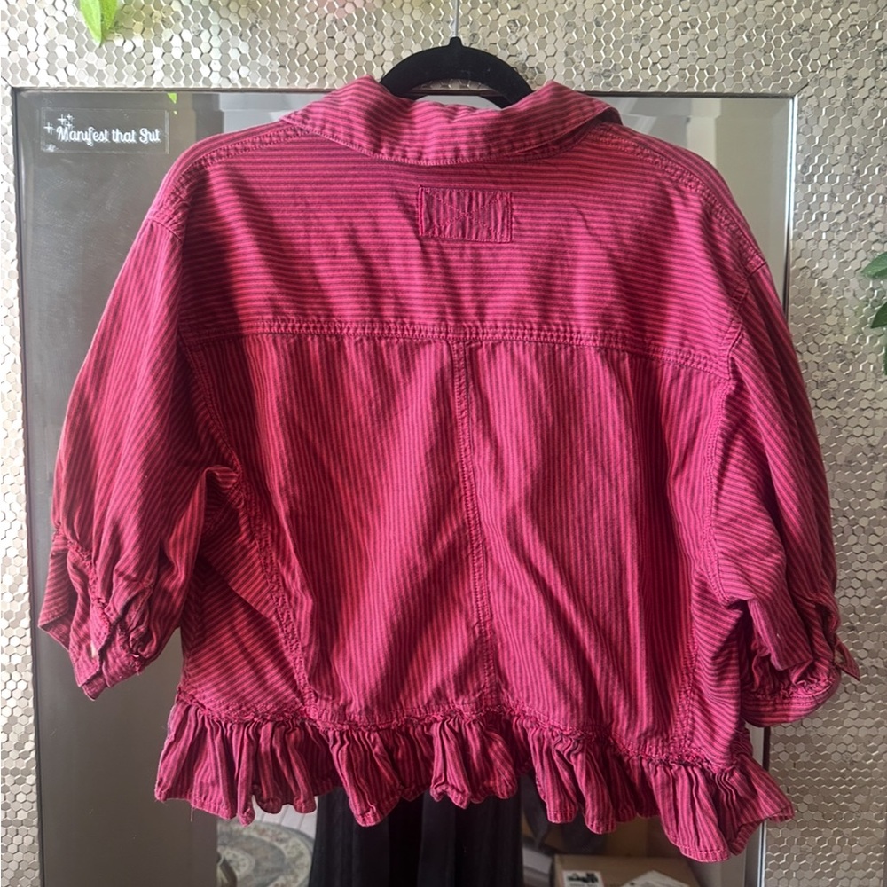 Free People We The Free Bailey Stripe Shirt - Picture 4 of 7